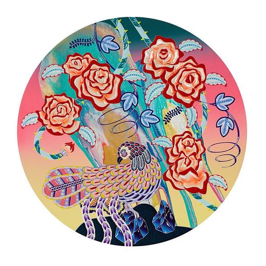 流動玫瑰C12 col.03 Flowing Rose C12 col.03