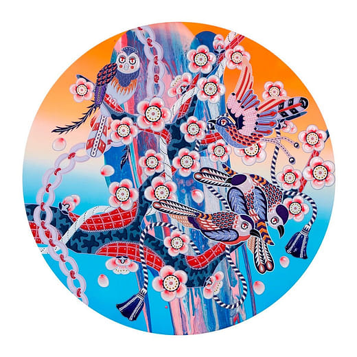 流動梅花C12 col.03 Flowing Plum blossom C12 col.03