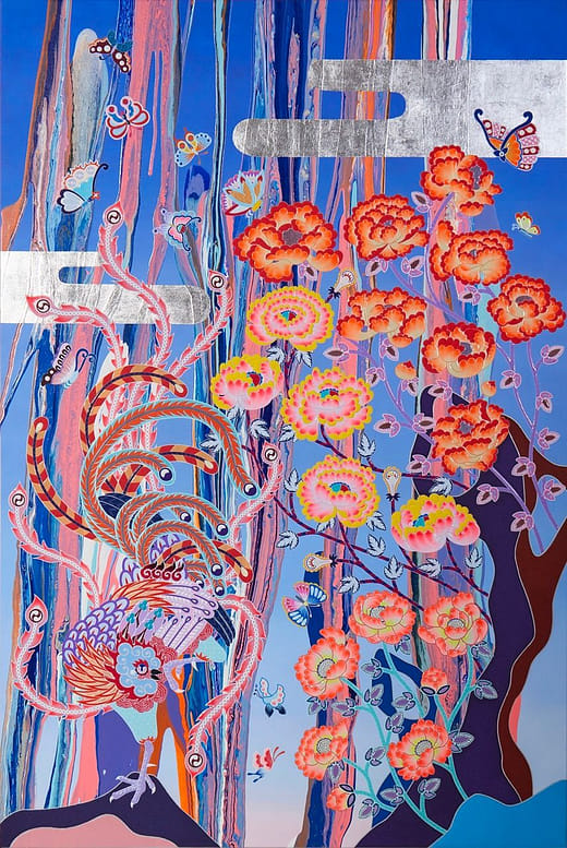 流動liver牡丹 col.1 Flowing liver peony col.1