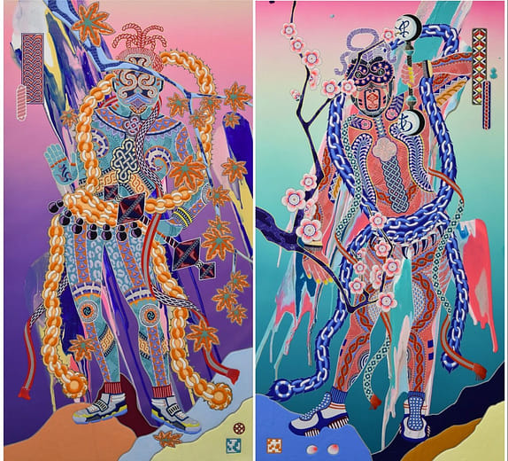 流動金剛手菩薩A-UN col.01 Flowing vajrapani A-UN col.01