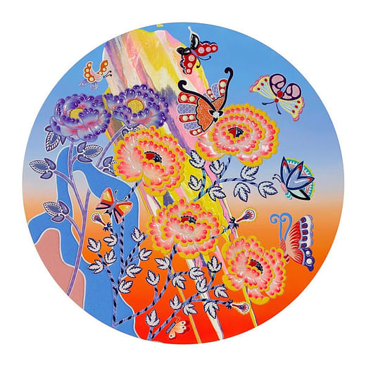 流動牡丹C12 col.03 Flowing Peony C12 col.03