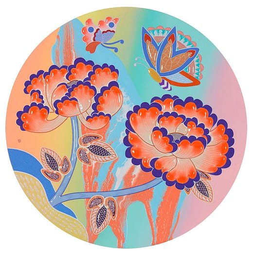 流動牡丹C3＃7 Flowing peony C3 #7