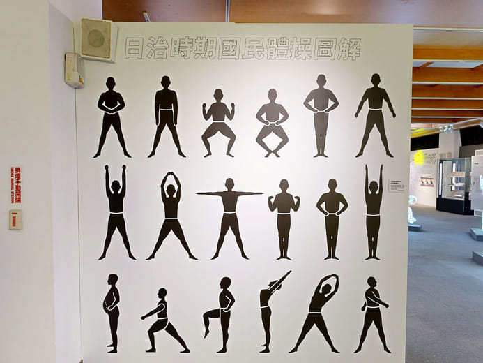 〈國民體操圖解掛圖〉部分體操動作