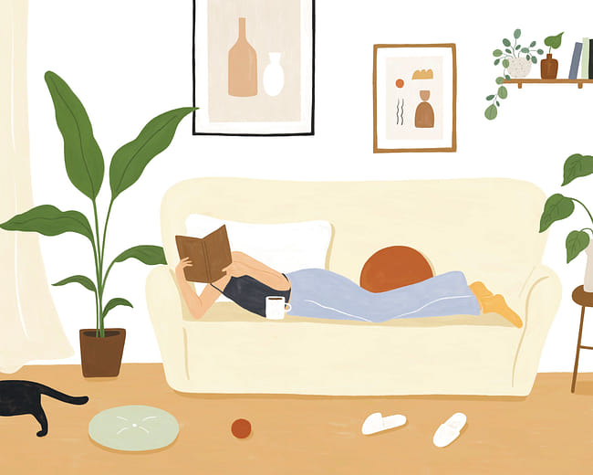 慵懶的沙發時刻