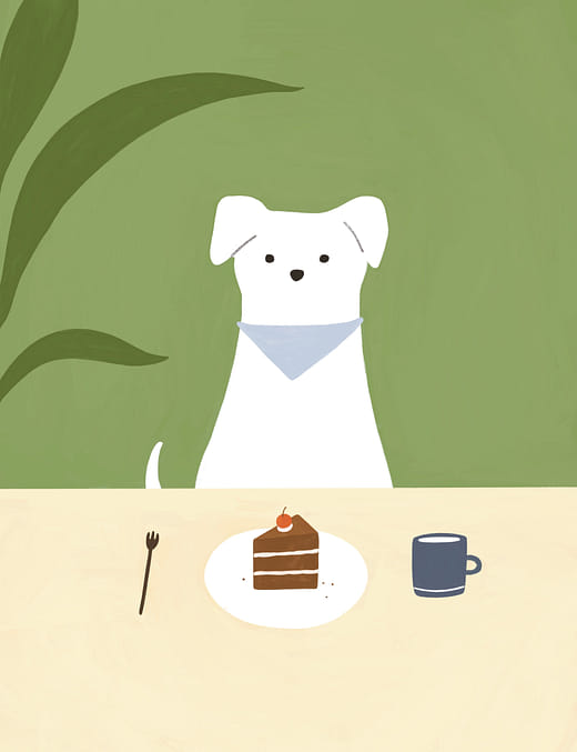 狗狗也想吃下午茶