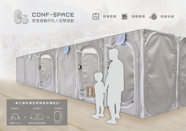 康思貝-緊急避難所私人空間之研究規劃
