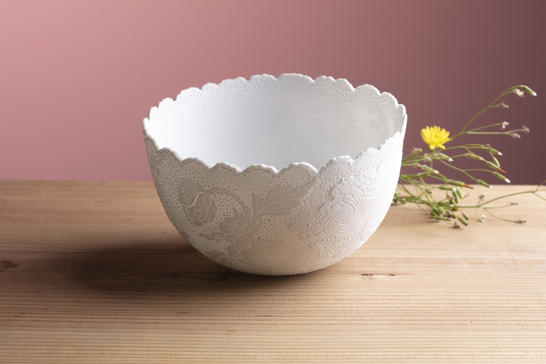 蕾絲碗-中 Lace bowls
