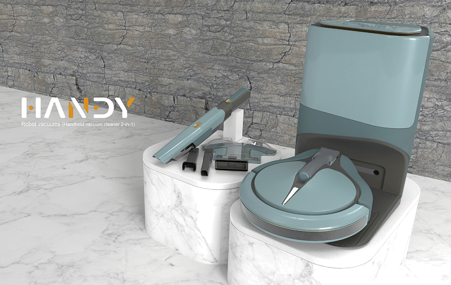 HANDY 掃地機器人 (手持吸塵器二合一) - HANDY Robot vacuums  (Handheld vacuum cleaner 2-in-1)