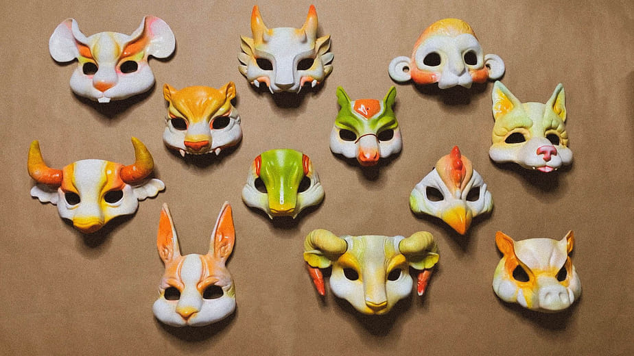 十 二 生 肖 面 譜 - Chinese Zodiac  Mask