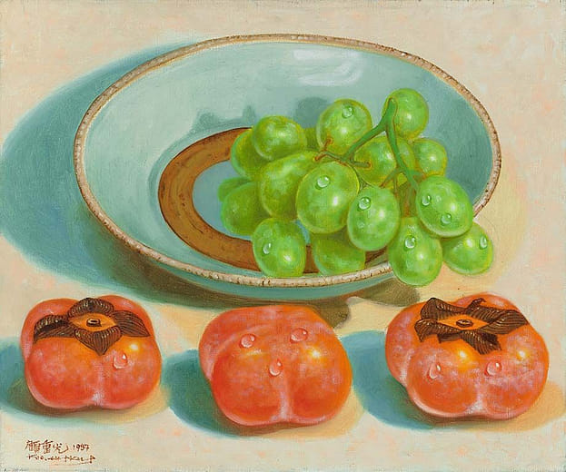水果 Grapes& Persimmons,