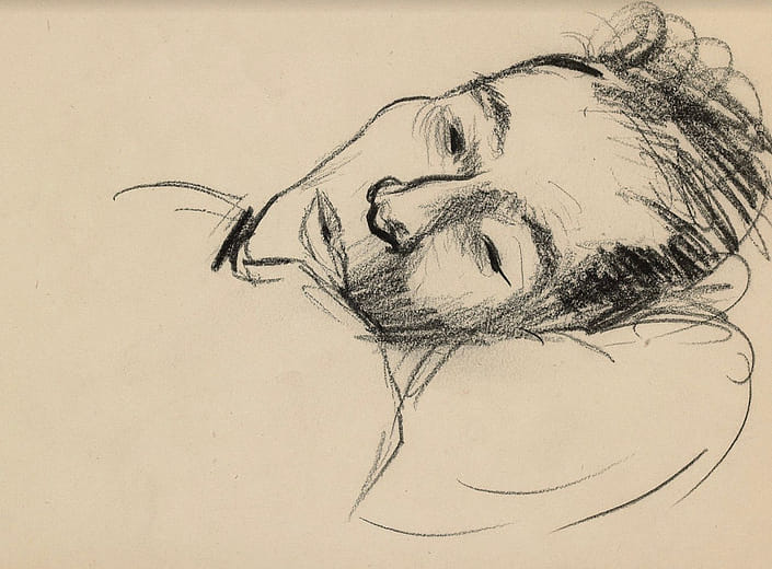 陳植棋過世前儀容速寫