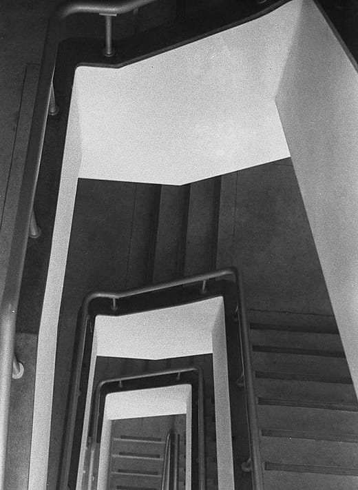 Downward View of a Stairwell