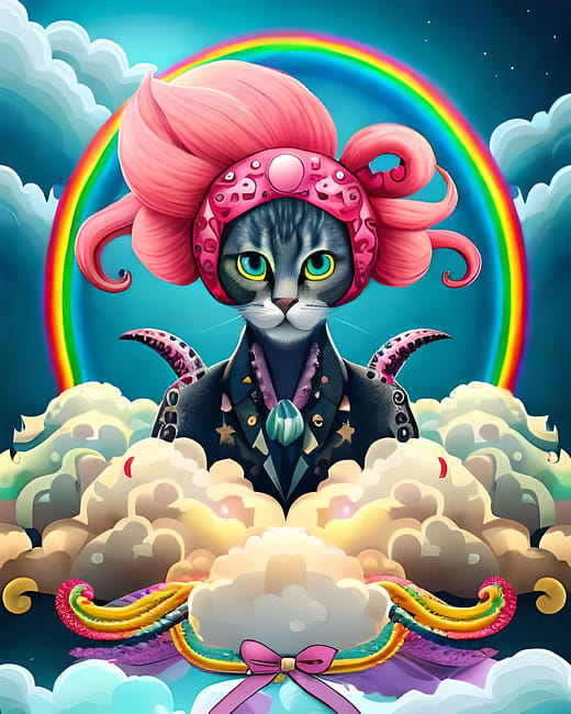 《彩虹章魚貓 2 號》