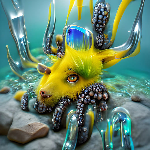 〈觸手怪物們，96號〉  Tentacular Critter #96