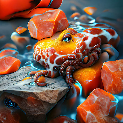 〈觸手怪物們，57號〉 Tentacular Critter #57