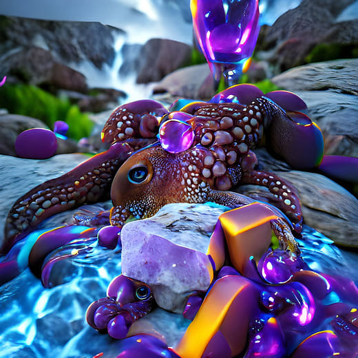 〈觸手怪物們，161號〉  Tentacular Critter #161