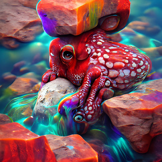 〈觸手怪物們，102號〉  Tentacular Critter #102