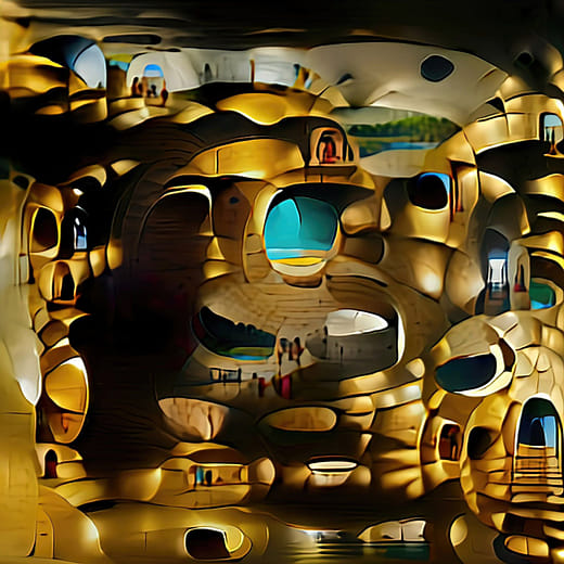 〈洞穴彩繪〉(07/07/2021 GOLD) Cave Painting (07/07/2021 GOLD)