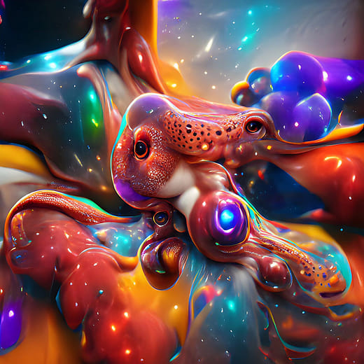 〈觸手怪物們，172號〉  Tentacular Critter #172