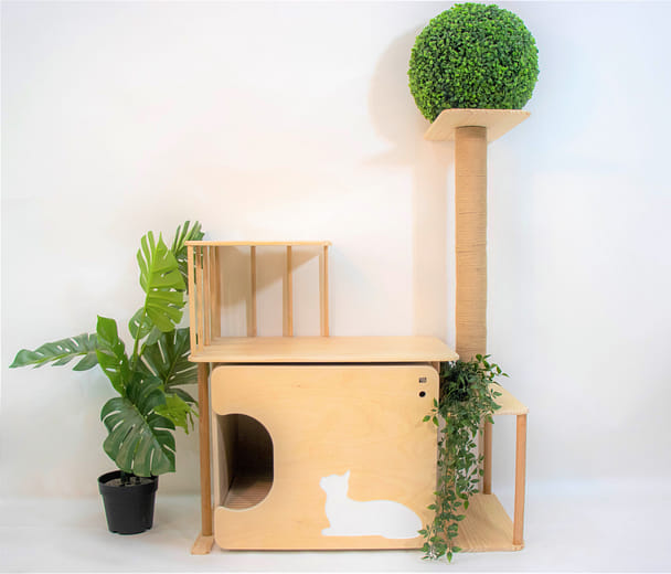 hulu呼嚕-健康貓砂櫃 - hulu-Healthy cat litter cabinet