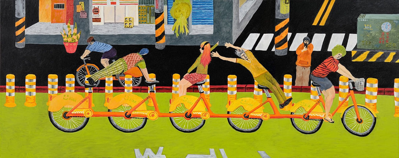 協力車  Tandem Bicycle