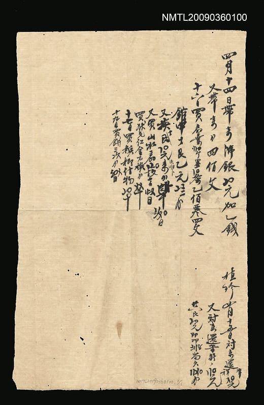 備考文人日常消費紀錄，作者不詳，清光緒年間