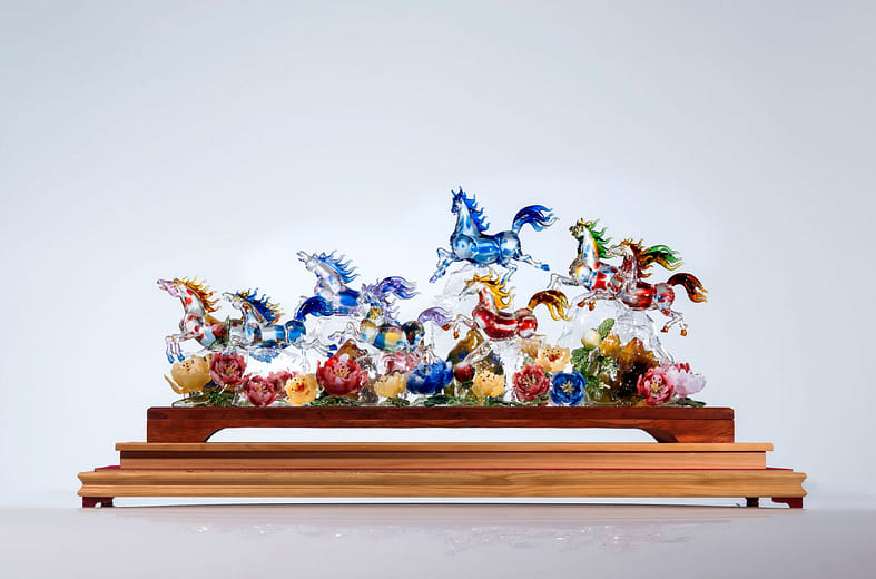 八駿雄風富貴吉祥