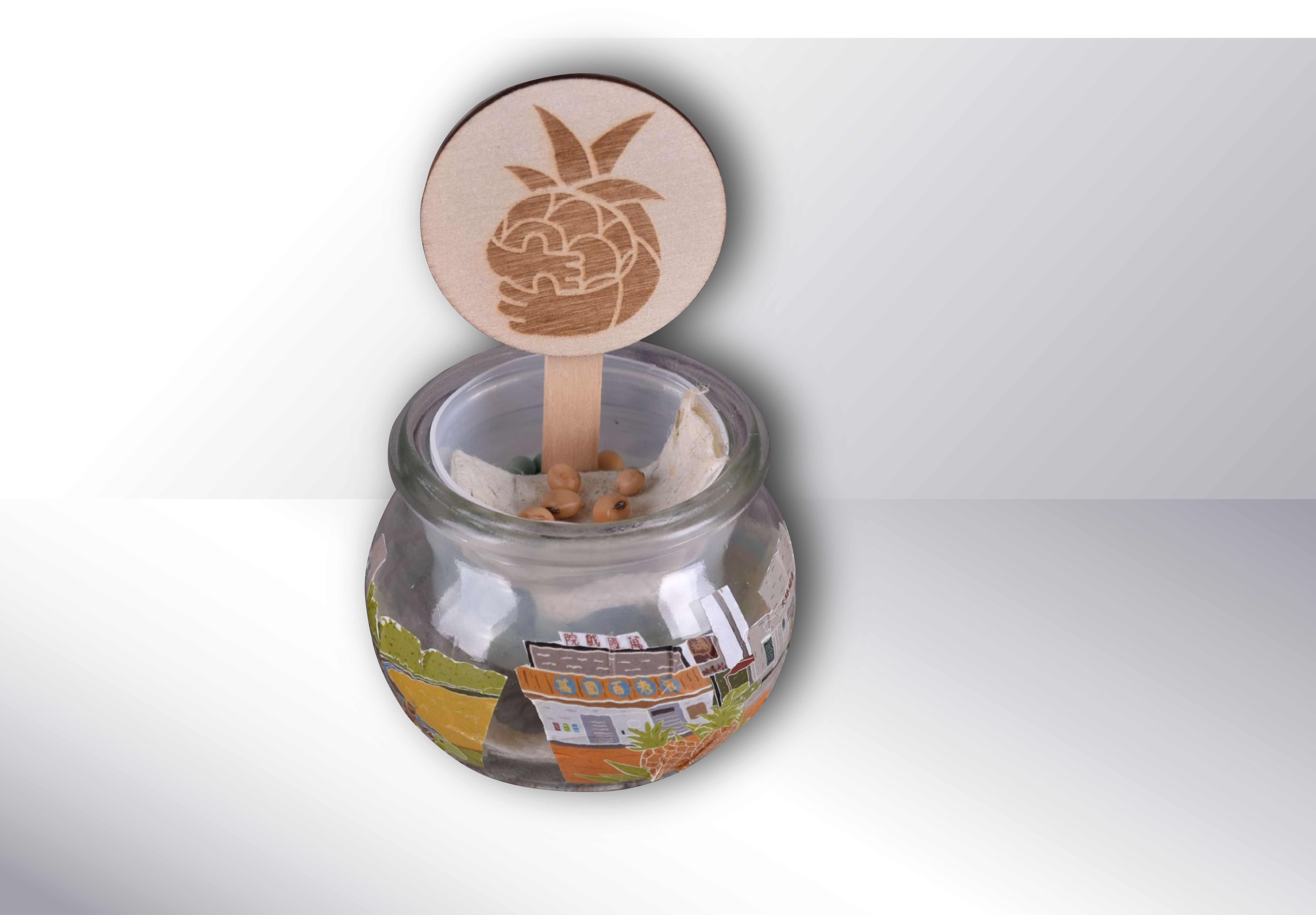 鳳梨紙植栽水生小盆栽 - Sustainable Pineapple Paper Aquatic Plant