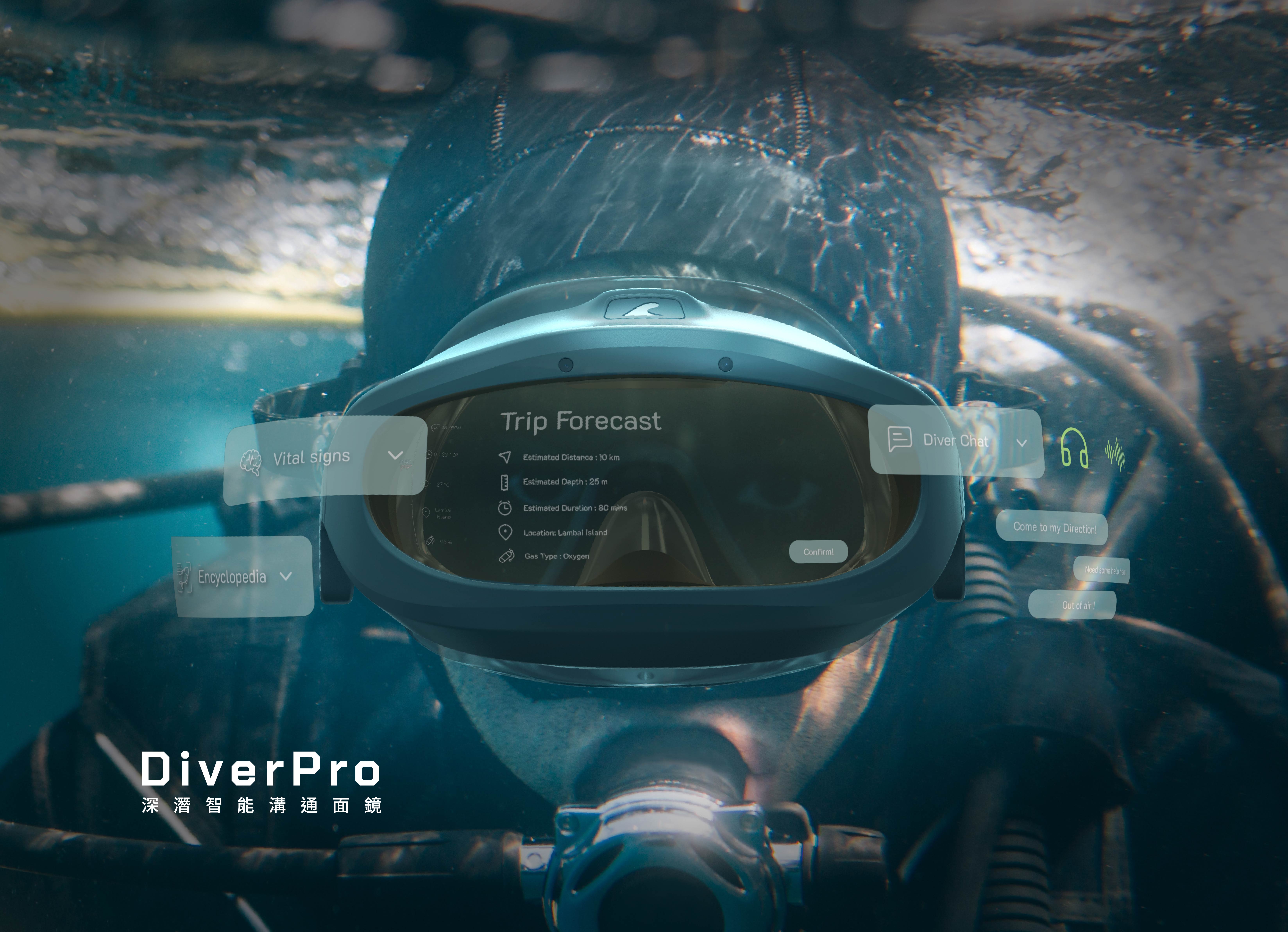 深潛智能面鏡 - DiverPro