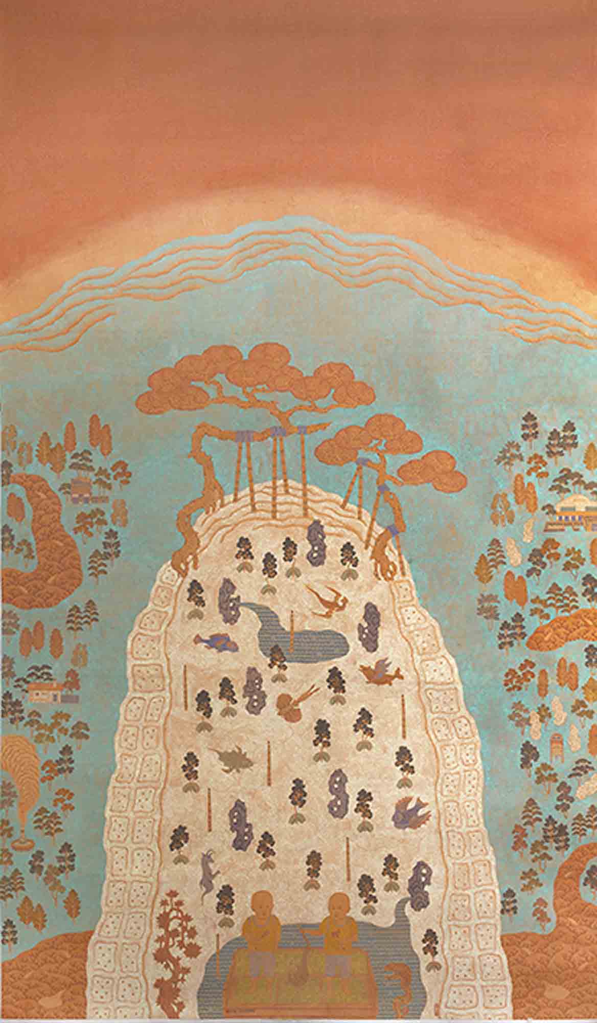 山外山(二)擒獸圖 Mountains beyond Mountains (II) Capturing the Beasts